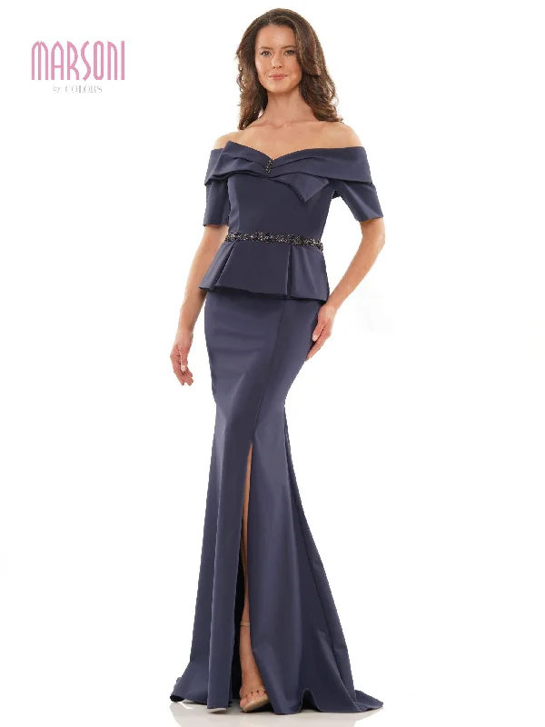 Marsoni Long Off Shoulder Formal Dress 1158