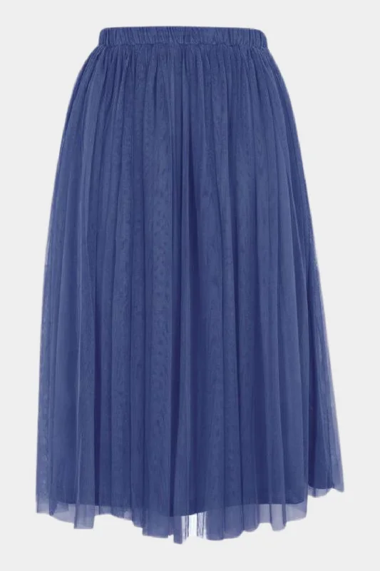 Merlin Navy Midi Skirt