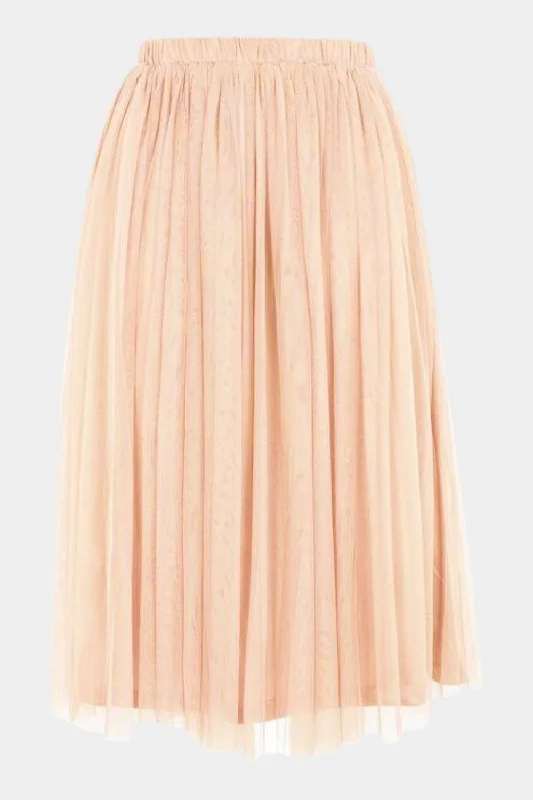 Merlin Nude Midi Skirt