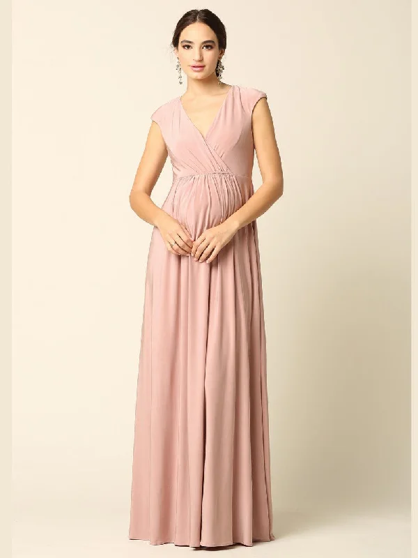 Mother of the Bride V Neck Long Formal Dress Sale