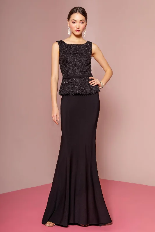 Peplum Jersey Floor Length Formal Dress Sales