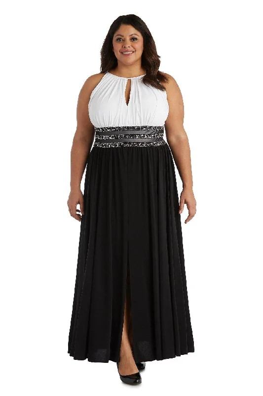 R&M Richards 1028W Long Formal Plus Size Dress