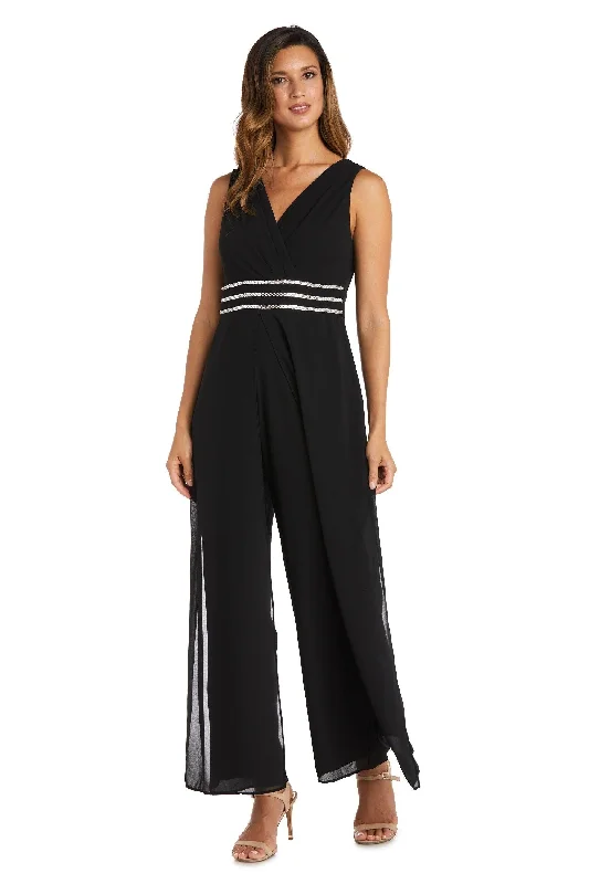 R&M Richards 9365 Long Sleeveless Formal Jumpsuit