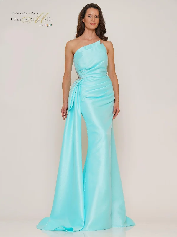 Rina di Montella Long Strapless Formal Dress 2750