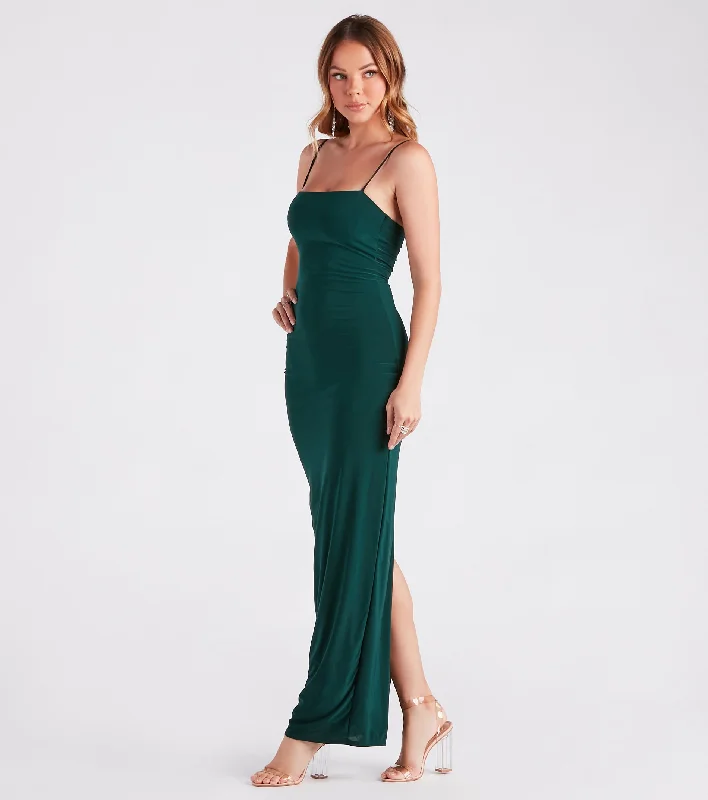 Set The Curve Square Neck Maxi Dress