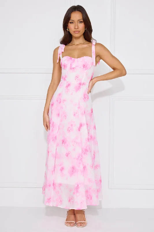 Socialite Status Midi Dress Pink