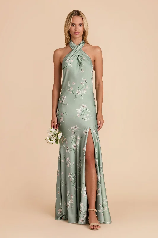 Stephanie Matte Satin Dress - Sage Le Fleur