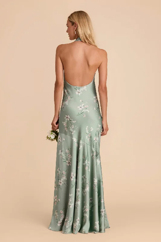 Stephanie Matte Satin Dress - Sage Le Fleur